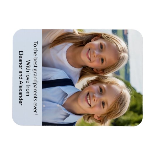 Beste Grootouders Ooit Kleinkinderen Fotomagneet Magneet (Horizontaal)