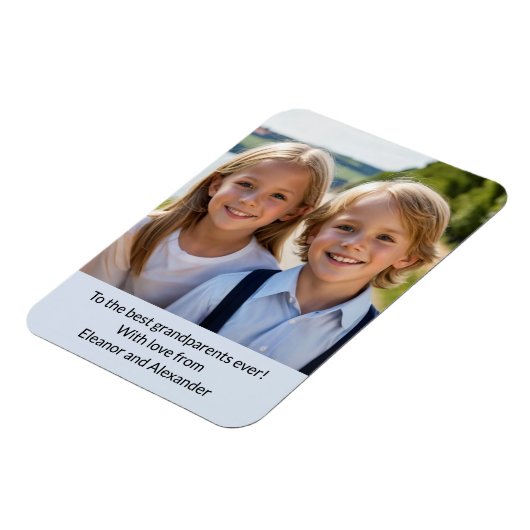 Beste Grootouders Ooit Kleinkinderen Fotomagneet Magneet (Linkerzijde)