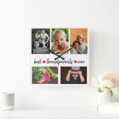 Beste grootouders op 5 Foto Vierkante Klok (Huis)