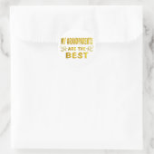 Beste grootouders ronde sticker (Tas)