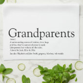 Beste Grootouders Ter Wereld Definitie Theedoek (Gevouwen)