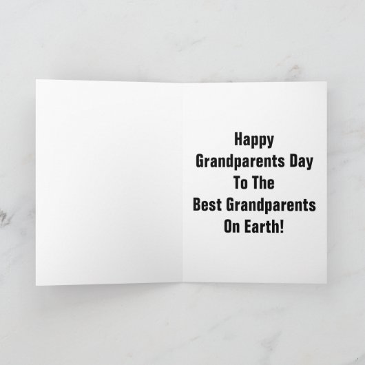 Beste Grootouders ter wereld! Kaart (Binnen)