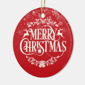 Beste Grootouders van de Wereld Definitie Kerstmis Keramisch Ornament (Links)