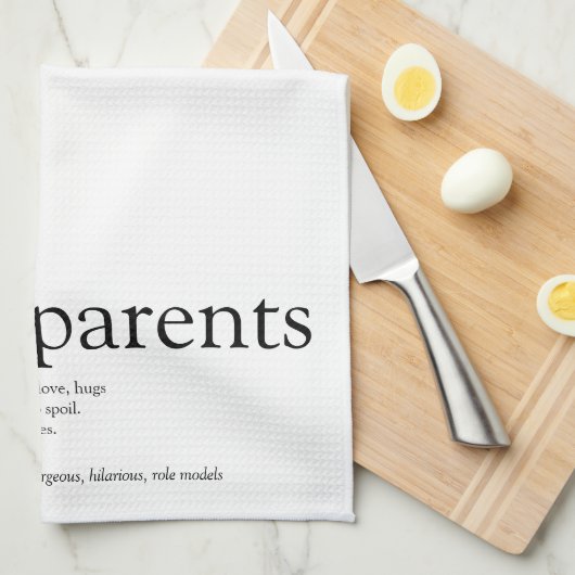 Beste Grootouders van de Wereld Definitie Theedoek (Quarter Fold)