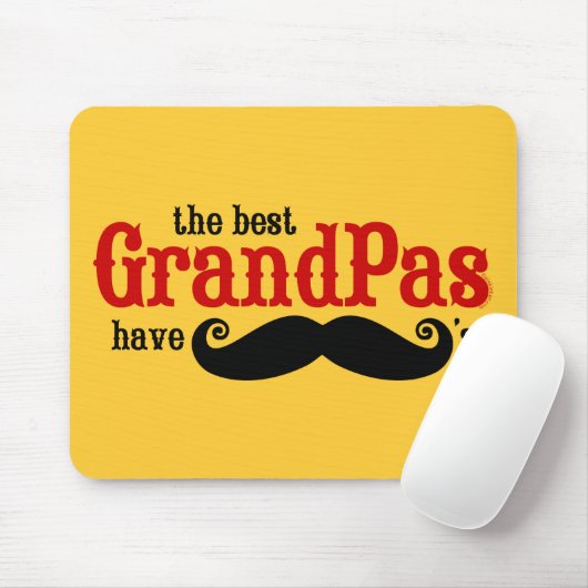 Beste grootpas heeft mustaches Mousepad Muismat (Met muis)