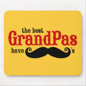 Beste grootpas heeft mustaches Mousepad Muismat (Voorkant)