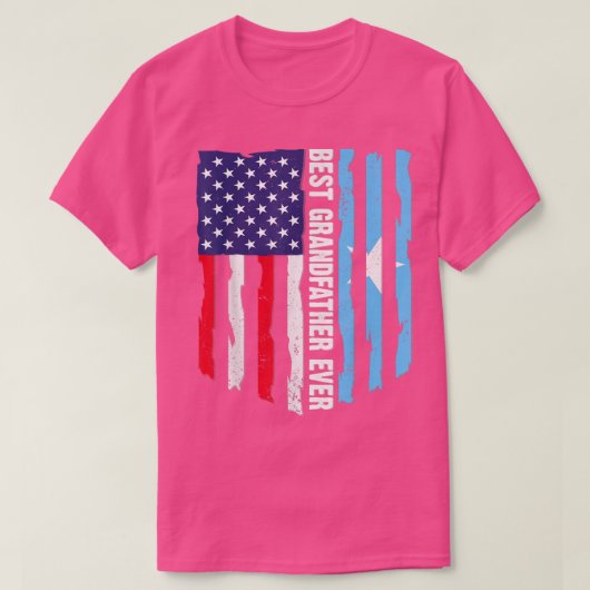 Beste grootvader ooit Amerikaanse Somalische vlag T-shirt (Design voorkant)