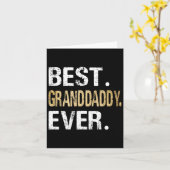 Beste grootvader ooit cadeaus van kleindochter Gra Kaart (Gele Bloem)