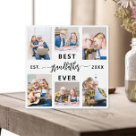 Beste grootvader ooit kleinkinderen fotocollage fotoplaat<br><div class="desc">Vier de speciale band tussen een opa en zijn kleinkinderen met de "Best Grandfather Ever" Kleinkinderen Fotocollage Plaque. Deze gepersonaliseerde plaquette heeft een prachtig gerangschikte fotocollage, waarin gekoesterde momenten en kostbare herinneringen worden vastgelegd die zijn geliefde kleinkinderen hebben gedeeld. De liefdevolle boodschap "Best Grandfather Ever" wordt prominent weergegeven en voegt...</div>