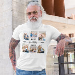 Beste grootvader ooit kleinkinderen fotocollage t-shirt<br><div class="desc">Vier de "Best Grandfather Ever" met dit gepersonaliseerde T-shirt met een oprechte fotocollage van gekoesterde momenten met zijn kleinkinderen. Dit t-shirt is gemaakt van zacht en duurzaam materiaal en biedt comfort en stijl. Het aangepaste ontwerp toont levendige, duidelijke prints van memorabele foto's, waardoor het een zinvol en doordacht cadeau is...</div>