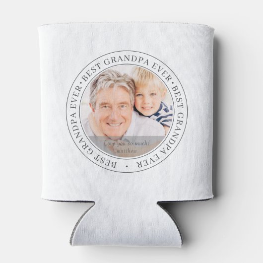 Beste grootvader ooit Moderne Klassieke foto Blikjeskoeler (Achterkant)