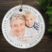 Beste grootvader ooit Moderne Klassieke foto Keramisch Ornament