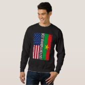 Beste grootvader ooit Retro Amerikaans Burkina Fas Trui (Voorkant volledig)