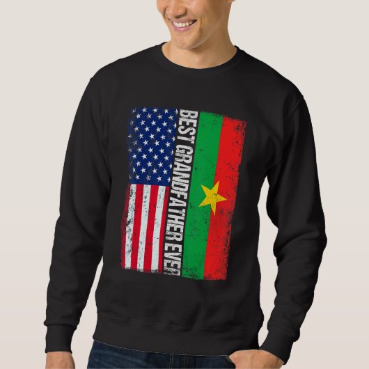 Beste grootvader ooit Retro Amerikaans Burkina Fas Trui (Voorkant)