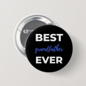 Beste grootvader ooit ronde button 5,7 cm (Voorkant /achterkant)