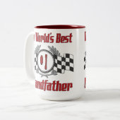 Beste grootvader ooit tweekleurige koffiemok (Voorkant links)