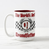 Beste grootvader ooit tweekleurige koffiemok (Links)