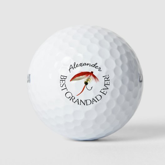 Beste grootvader ooit! Vissenvangers Golfballen (Voorkant)
