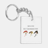 Beste grootvader ooit! Vissenvangers Sleutelhanger (Voorkant Links)