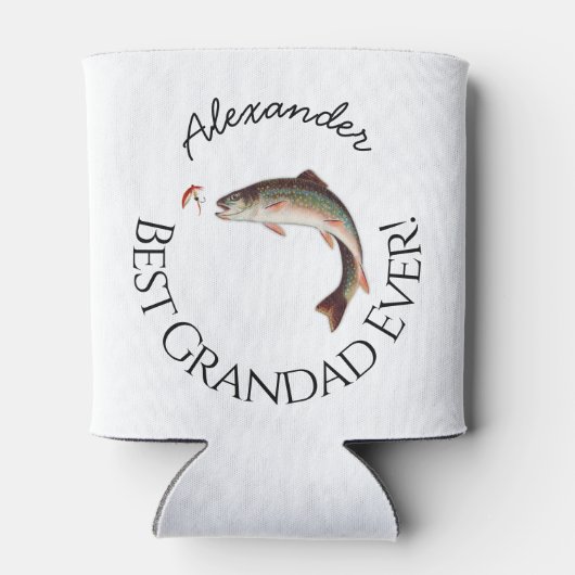 Beste grootvader ooit! Vissenvissers Blikjeskoeler (Achterkant)