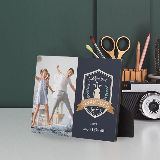 Beste grootvader op vader | Foto Golf Grandpa Fotoplaat