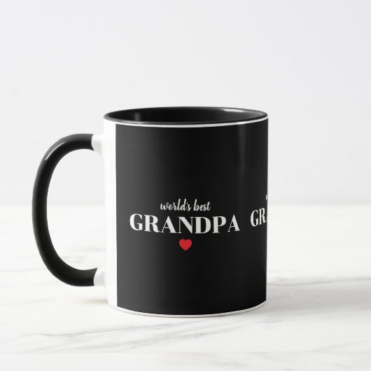 Beste Grootvader Ter Wereld  Aangepast Cadeau Voor Mok (Links)