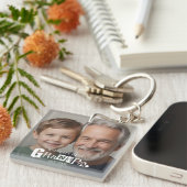 Beste Grootvader Ter Wereld Gevestigd Geschenk Voo Sleutelhanger (Voorkant Rechts)
