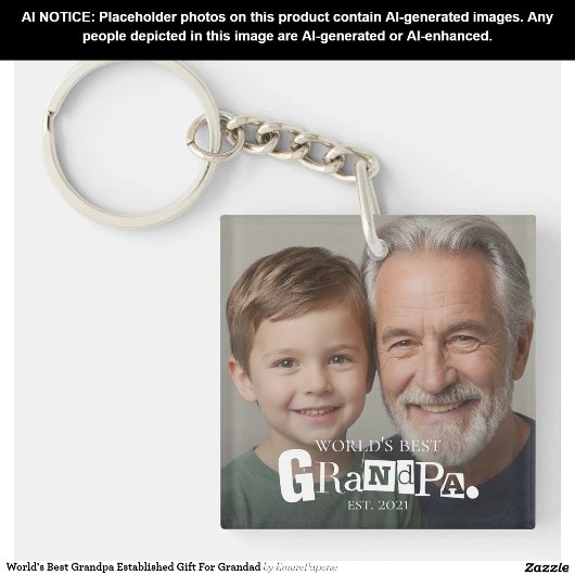 Beste Grootvader Ter Wereld Gevestigd Geschenk Voo Sleutelhanger
