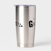 Beste Grootvader Ter Wereld Opgericht Jaar Leuke Z Geïsoleerde Drinkbeker (Rechts)