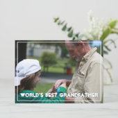 Beste grootvader ter wereld | Vaderdag Kaart (Staand voorkant)