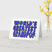 Beste Grootvader van de Wereld Kaart (Gele Bloem)
