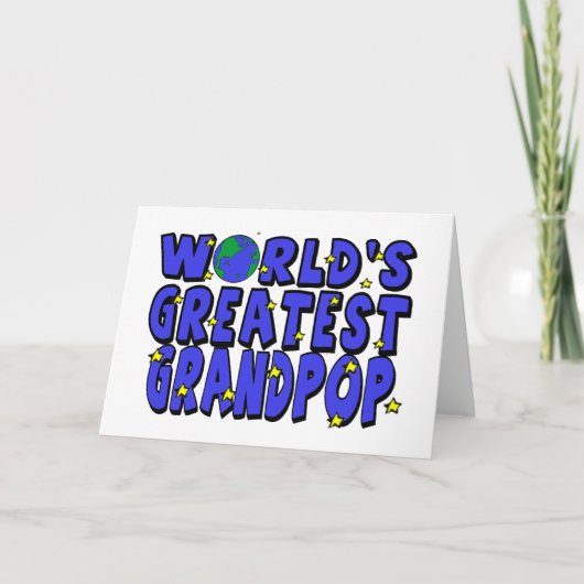 Beste Grootvader van de Wereld Kaart (Voorkant)