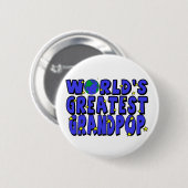 Beste Grootvader van de Wereld Ronde Button 5,7 Cm (Voorkant /achterkant)
