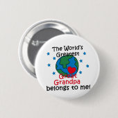 Beste grootvader van mij ronde button 5,7 cm (Voorkant /achterkant)