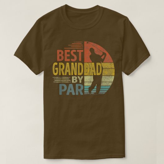 Beste grootvader van Par Father39s Dag Golf Gift G T-shirt (Design voorkant)