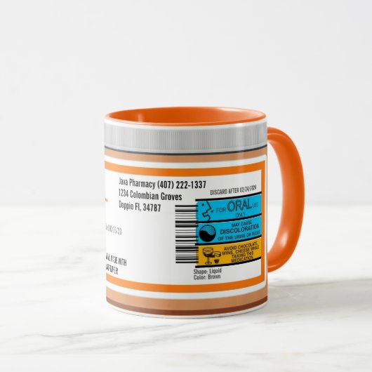 Beste grootvaders recept van de wereld mok (Voorkant rechts)