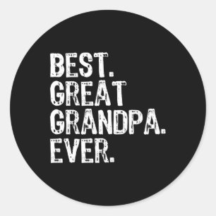 Beste Grote Opa Ooit Familie Leuk Cool Ronde Sticker