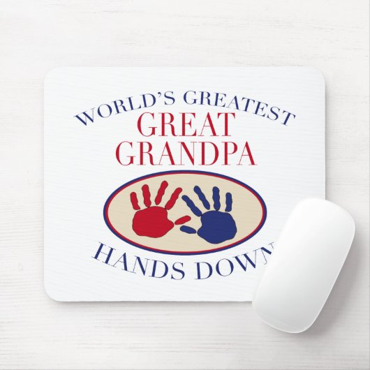 Beste grote opa staat neer muismat (Met muis)