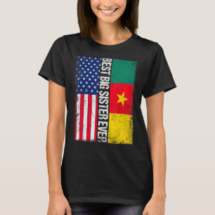 Beste grote zus ooit Moederdag Kameroen US FLA T-shirt