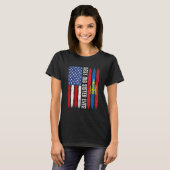Beste grote zus ooit Moederdag Mongolië US FLA T-shirt (Voorkant volledig)
