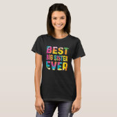 Beste grote zus ooit Tie Dye T-shirt (Voorkant volledig)