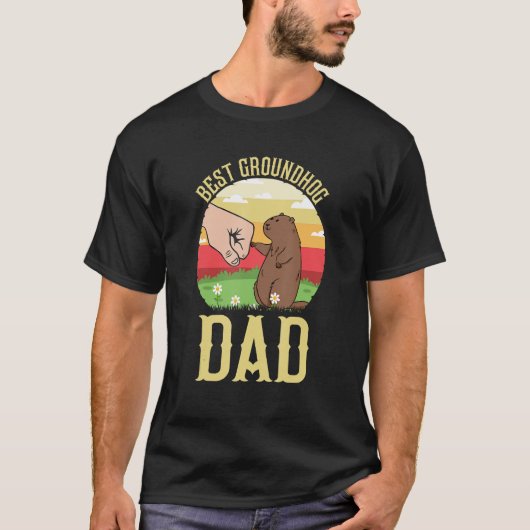 Beste Groundhog-pap in het vroege voorjaar T-shirt (Voorkant)