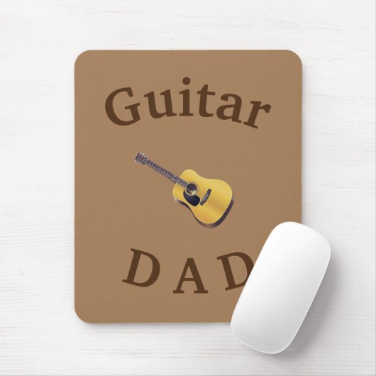 Beste "GUITAR DAD" ooit! Akoestische gitaar Muismat (Met muis)