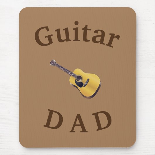 Beste "GUITAR DAD" ooit! Akoestische gitaar Muismat (Voorkant)