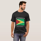 BESTE GUYANESE DAD Sterke, moedige persoonlijke T-shirt (Voorkant volledig)