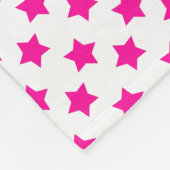 Beste gymnast ooit roze sterren fleece deken (Hoek)