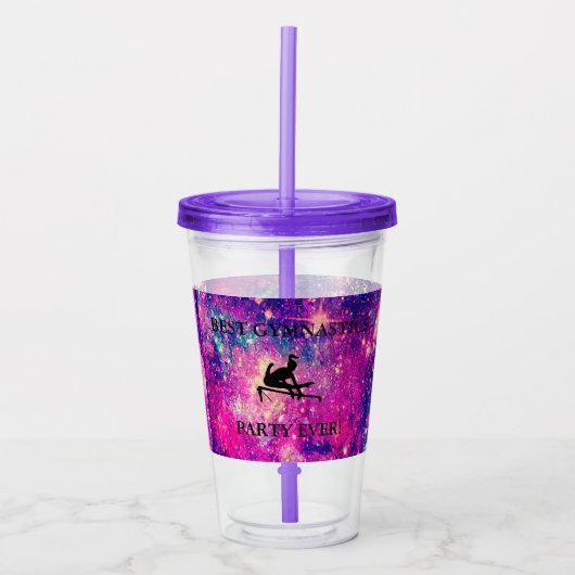 BESTE GYMNASTICS PARTIJ OOIT! PLASTIC TUMBLER ACRYL DRINKBEKER (Voorkant)