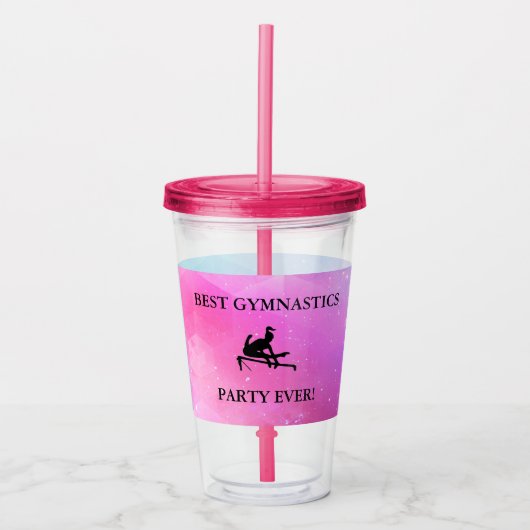 BESTE GYMNASTICS PARTIJ OOIT! PLASTIC TUMBLER ACRYL DRINKBEKER (Voorkant)