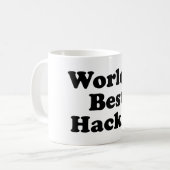 Beste hacker ter wereld koffiemok (Voorkant links)