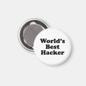 Beste hacker ter wereld magneet (Voorkant / Achterkant)